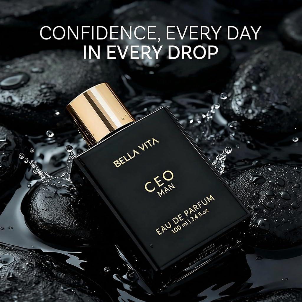 Bella Vita Luxury CEO Man | Long Lasting EDP 100ml | with Lemon, Lavender, Tonka, Mandarin & Vetiver | Premium Fragrance Perfume for Men | Ideal for Every Moment
