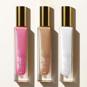 Suroskie Glow Drip Golden Hour, Silver & Pink Luxe 50Ml Each, (Pack Of 3 With Brush) | Shimmer For Radiant & Luminous Skin | Non-Greasy & Quick Absorbing Body Highlighter | Body Shimmer For Women