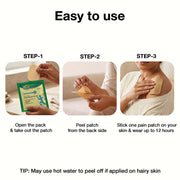 Zandu Ayurvedic Pain Relief Patch (Pack of 5 Patches) - A Specially Designed Pain Patch for Reducing Joint & Muscular Pain | Helps Provides Relief From Pain Associated with Osteoarthritis & Back Pain