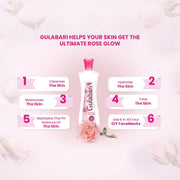 Dabur Gulabari Premium Rose Water - 400ml (Pack of 6) | With No Paraben | Cleanses, Hydrates & Moisturises Skin | Balances & Restores Skin's pH Levels | For All Skin Types