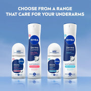 NIVEA Derma Control Defend Underarm Deo Roll-On for Women | Defends Against Irritation | 72H Derma Active Protection | With Pure Hyaluronic Acid & Pro-Vitamin B5 | 0% Alcohol | 50 ml