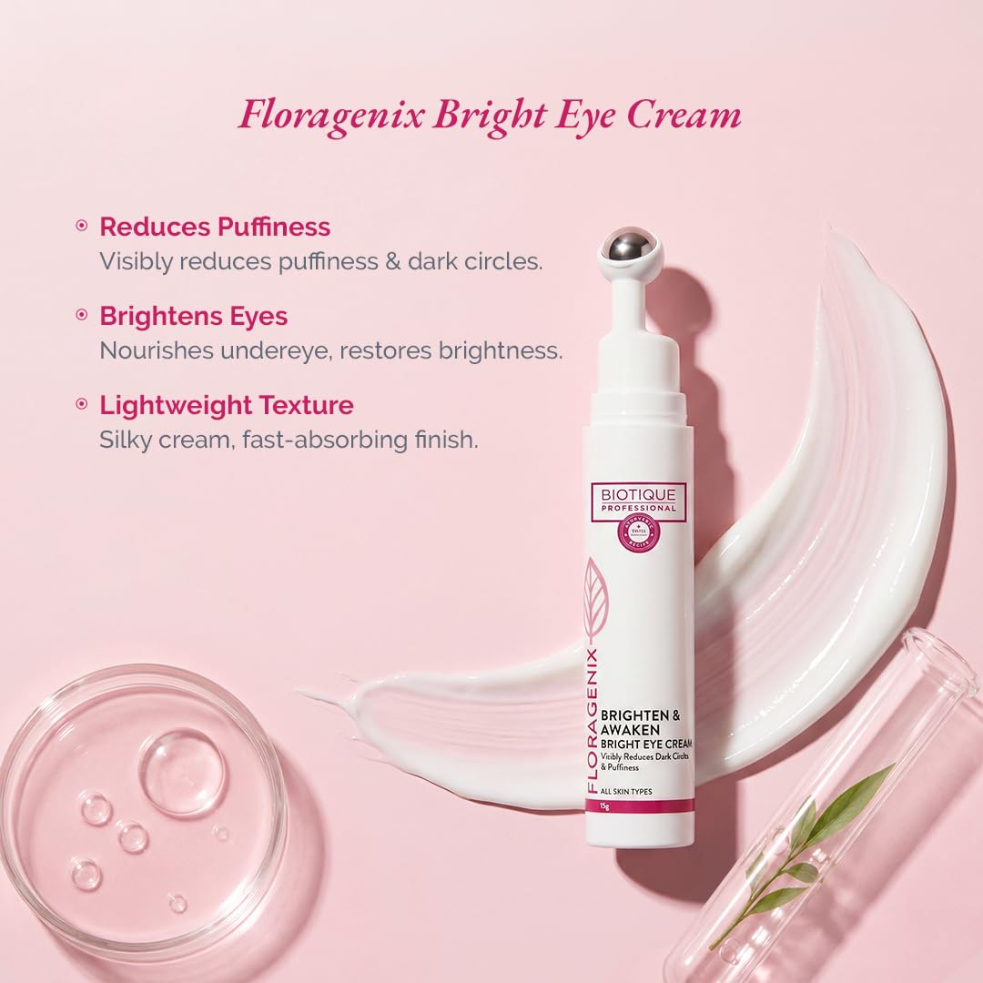 Biotique Professional Floragenix Brighten & Awakens Bright Eye Cream 15g
