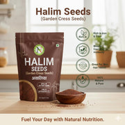 Nature Vit Halim Seeds 5 Kg | Aliv/Garden Cress Seeds | Rich In Iron, Fiber & Omega-3 | Natural Immunity Booster