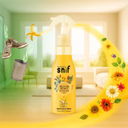 The Old Natural Snif Premium Room Freshener Spray | Natural Essential Oils | Long-Lasting 1000+ Sprays for Room, Car & Living Space (Green Pulse/Bloom Burst)
