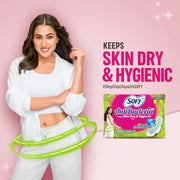Sofy AntiBacteria XL - 290mm | 48 Count pads | For Women Sanitary Pads | Keep Skin Dry | 6 Layer Deep Absorption | Herbal Shield | Hygiene & Herbs