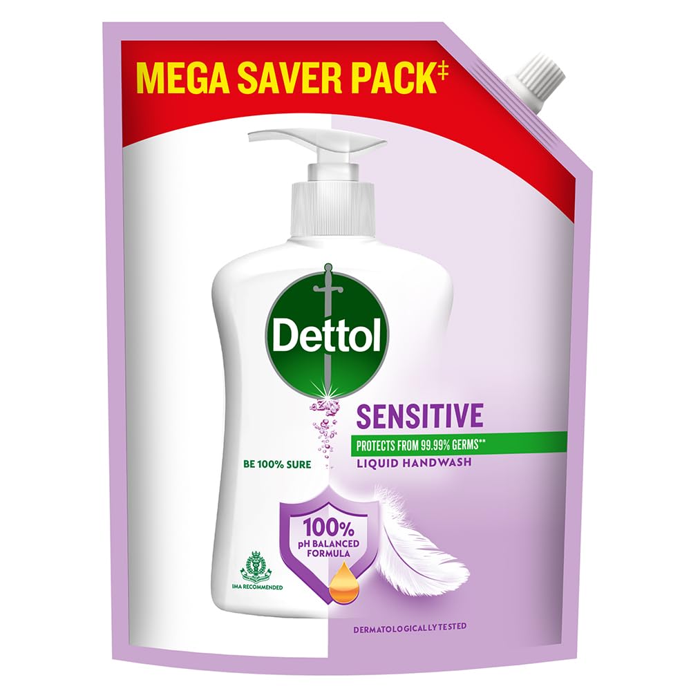 Dettol Liquid Hand wash, Sensitive, 1350ml