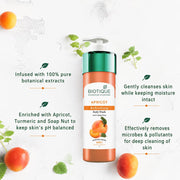 Biotique Bio Apricot Refreshing Body Wash | Keeps Skin Fresh and Clean | Brightens Skin and Reducing Dark Spots | 100% Botanical Extracts | Suitable for All Skin Types | 800ml