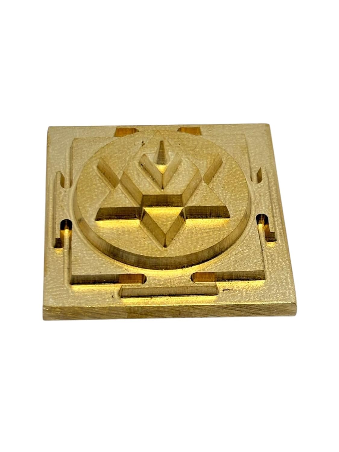 RUDRADIVINE Brass Shree Kuber Yantra – Laser-Cut (1.5") for Wealth, Money & Prosperity | Vastu & Pooja Use