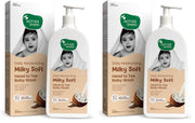 Mother Sparsh Milky Soft Head to Toe Baby Wash 400ml (Pack of 2)