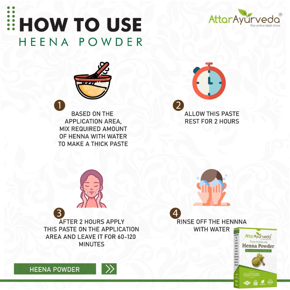 Attar Ayurveda Natural Henna powder for hair (800 gm)