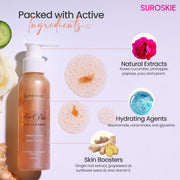 Suroskie Rose Petals Melt Cleanser 120Ml |2-In-1 Face Wash & Makeup Remover | Rose Water, Niacinamide & Vitamin E For Nourished , Brightens & Glow | Suitable For All Skin Types – Men & Women