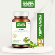 The Old Natural KSM-66 Ashwagandha 500 mg 60 Veg Capsules | Extra Strength Natural Formulation | Support strength & energy | Withania Somnifera Extract -(Pack of 2 Bottles)