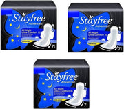 Stayfree Advanced AllNight XL 7+7+7, Pack of 3