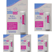 Sebamed Baby Lip Balm|Soft Baby Lips|With Shea butter, Jojoba Oil & Beeswax|4.8 gm (Pack of 5)
