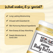 Keya Seth Aromatherapy Lab Fresh Mango Body Butter Enriched with Rose & Geranium Oil for Long Last Moisturization