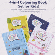 Toy Imagine Coloring Book Set for Kids, Pack 4