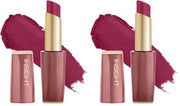 INSIGHT Pure Matte Lipstick - Hot Take| High Pigment, Long Lasting Smooth Matte Finish | Enriched with Vitamin E & Coconut Oil - 3.3 g (Pack of 2)