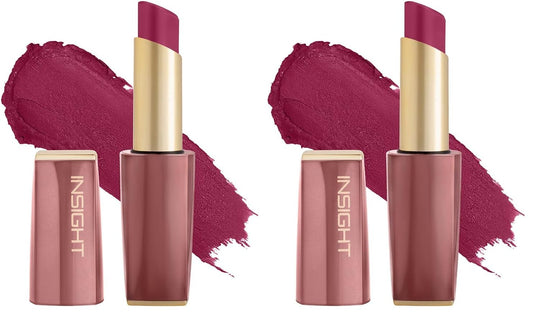 INSIGHT Pure Matte Lipstick - Hot Take| High Pigment, Long Lasting Smooth Matte Finish | Enriched with Vitamin E & Coconut Oil - 3.3 g (Pack of 2)