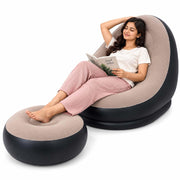 Toy Imagine Inflatable Lounge Chair with Air Pump & Matching Footrest