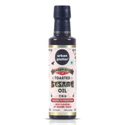 Urban Platter Korean-Style Toasted Sesame Oil, 250ml (Cold-Pressed | Rich Flavour | Known as Chamgireum | Perfect Finishing Oil for All Asian Dishes)