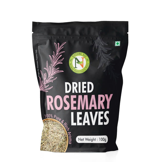 NatureVit Dried Rosemary Leaves 100g | 100% Natural, Pure & Aromatic Herb | For Cooking, Hair Growth, Tea & DIY Skincare | Suitable for Rosemary water and Rosemarry Oil preparation