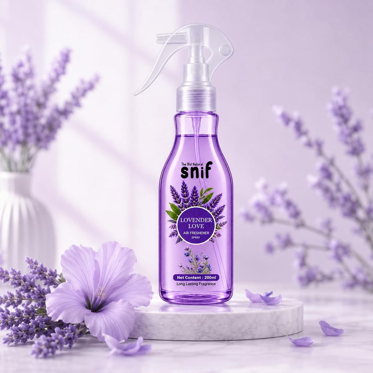 The Old Natural Snif Room Air Freshener, Lavender Love, 200ml