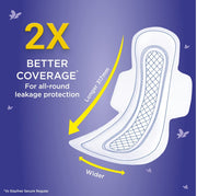 Stayfree Advanced XL All Night Sanitary Napkins (56 Count-Pack of 2, 28 Count)