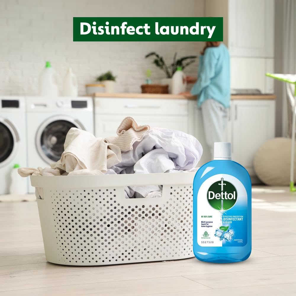 Dettol Liquid Disinfectant for Personal Hygiene, Surface Disinfection, Floor Cleaner (Menthol Cool, 550ml)