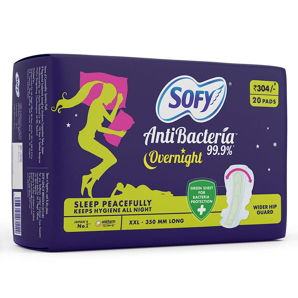 Sofy Anti Bacteria Overnight Sanitary Pads - XXL (Pack of 40 Pads)