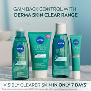 NIVEA Derma Skin Clear Chemical Face Exfoliator with Salicylic Acid, Glycolic Acid & Niacinamide for Acne, Pimples, Blackheads, Acne Marks, Blemish Control, Pore Refining, Clear Skin, Oily Skin, 40 ml
