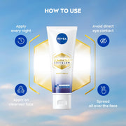 NIVEA Luminous Even Glow Night Cream & Moisturiser | Patented Thiamidol (60X More Effective Than Vitamin C) | Dark Spots & Pigmentation | Hyaluronic Acid Brightening Night Cream for Even Skin Tone & Deep Hydration | 40ml
