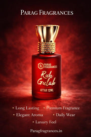 Parag fragrances Ruh Gulab Attar 12Ml For Religious & Personal Use/Natural Alcohol Free Attar For Men And Women/Natural Gulab Attar, Liquid