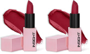 INSIGHT Prime Matte Lipstick - 3.8g |Satin Matte Finish |All day Comfort Wear | Infused with Hyaluronic Acid & Rosehip Oil |(MARGARITA) (Pack of 2)