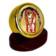 DIVINITI 24K Gold Plated Religious Car Dashboard Frame | Premium God Idol Frame for Car, Home Mandir & Office Table | Spiritual Gift, Decorative Showpiece | Mehndipur Balaji