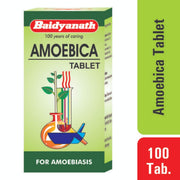 Baidyanath Asli Ayurved Amoebica I Ayurvedic Diarrhea Medicine I 740 g Pack of 1-100 Tab