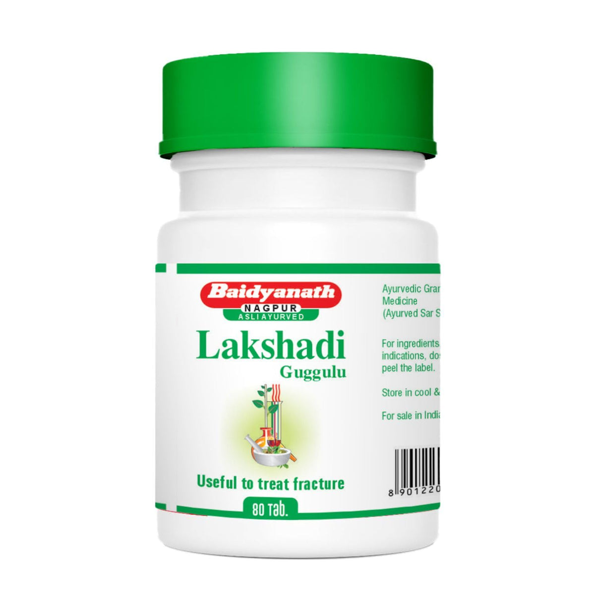 Baidyanath Asli Ayurved Lakshadi Guggulu (80 Tablets X 3), Pack of 1, Multicolour