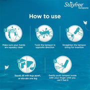 Stayfree Tampons by OB Super 10's | Heavy Flow | Dynamic Fit Technology | Rash & Stain free | No skin irritation| Upto 100% leakage protection | Silk touch technology