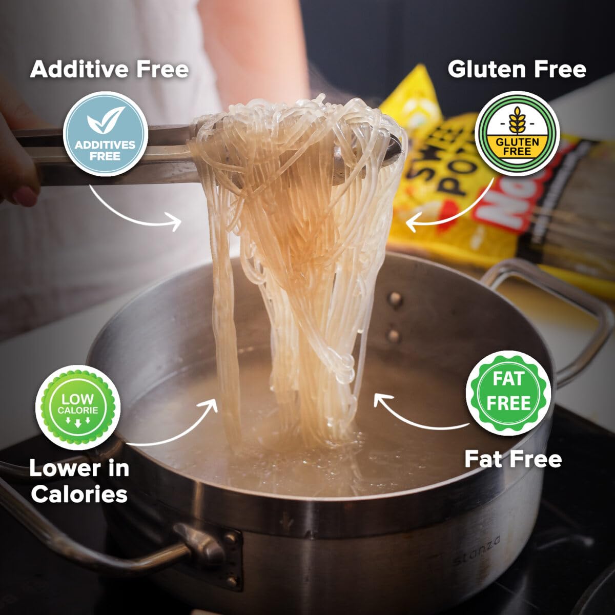 urban platter Sweet Potato Noodles (Dangmyeon, 300g (Korean Style Japchae Noodles|Glass Noodles|Additive Free|Gluten Free))