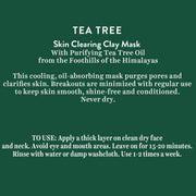 Biotique Tea Tree Skin Clearing Clay Mask for Normal to Oily Skin, 70g