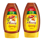 Dabur Honey - 450g (225g x 2) | Pure | World's No.1 Honey Brand with No Sugar Adulteration | For Fitness & Health | Natural Immunity Booster | Rich in Antioxidants & Minerals