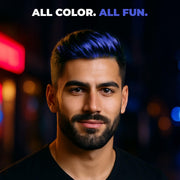 Beardo Quicky Hair Color - Blue Edge, 50 ml | Temporary 1-Day 1-Wash | DIY Instant Hair Color Makeup for Men | No Bleach | No Ammonia | No Damage