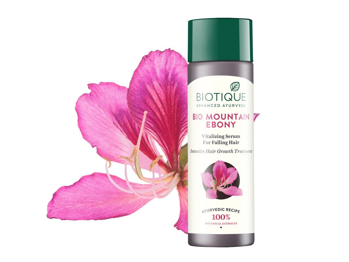 Biotique Bio Cucumber Pore Tightening Toner, 120Ml And Bio Mountain Ebony Vitalizing Serum For Falling Hair Intensive Hair Growth Treatment, 120Ml