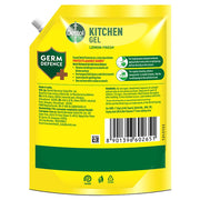Dettol Dishwash liquid and Kitchen Gel | Cuts Tough Grease | Remove germs | Lemon Fragrance | 1500ml (Refill Pack)