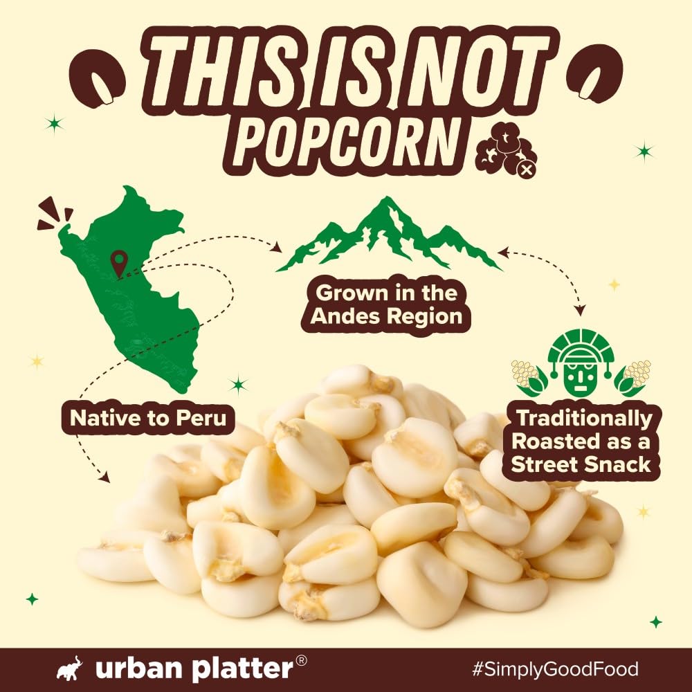 Urban Platter Giant Inka Corn, 100g (Salted & Roasted Corn Kernels, Product of Spain)