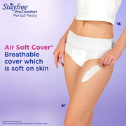 Stayfree ProComfort Period Panty for Women | Disposable Period Pants Pack of 5, XL - XXL | Air Soft Cover | 360° Leakage Protection for Heavy Flow | Snug Fit | Odour Control