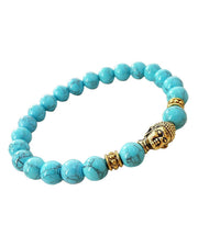 Rudradivine Alloy With Tourmaline Bracelet For Unisex Adult (blue)