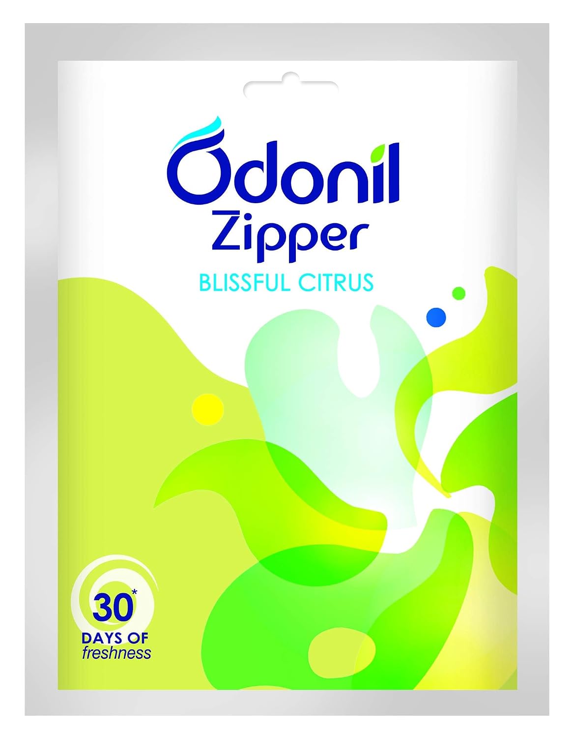 Odonil Bathroom Air Freshener Zipper Blissful Citrus - 60 Gm (10Gm X 6)