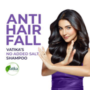 Dabur Vatika Bio-Infusions Anti Hairfall Shampoo | Tuscan Rosemary & Ginseng | 2% Plant Biotin + Vitamin B7 | 98% Reduction in Hairfall | Boost Hair Growth | No Added Salt | For Weak & Breakage-Prone Hair