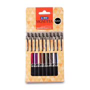 Linc Signetta Retractable Ball Pens, Blue, Pack of 10