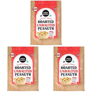 Urban Platter Roasted Unsalted Peanuts, 1 kg (Pack of 3)